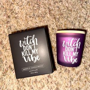 NWT witch don’t kill my vibes nice scented candle 🕯️